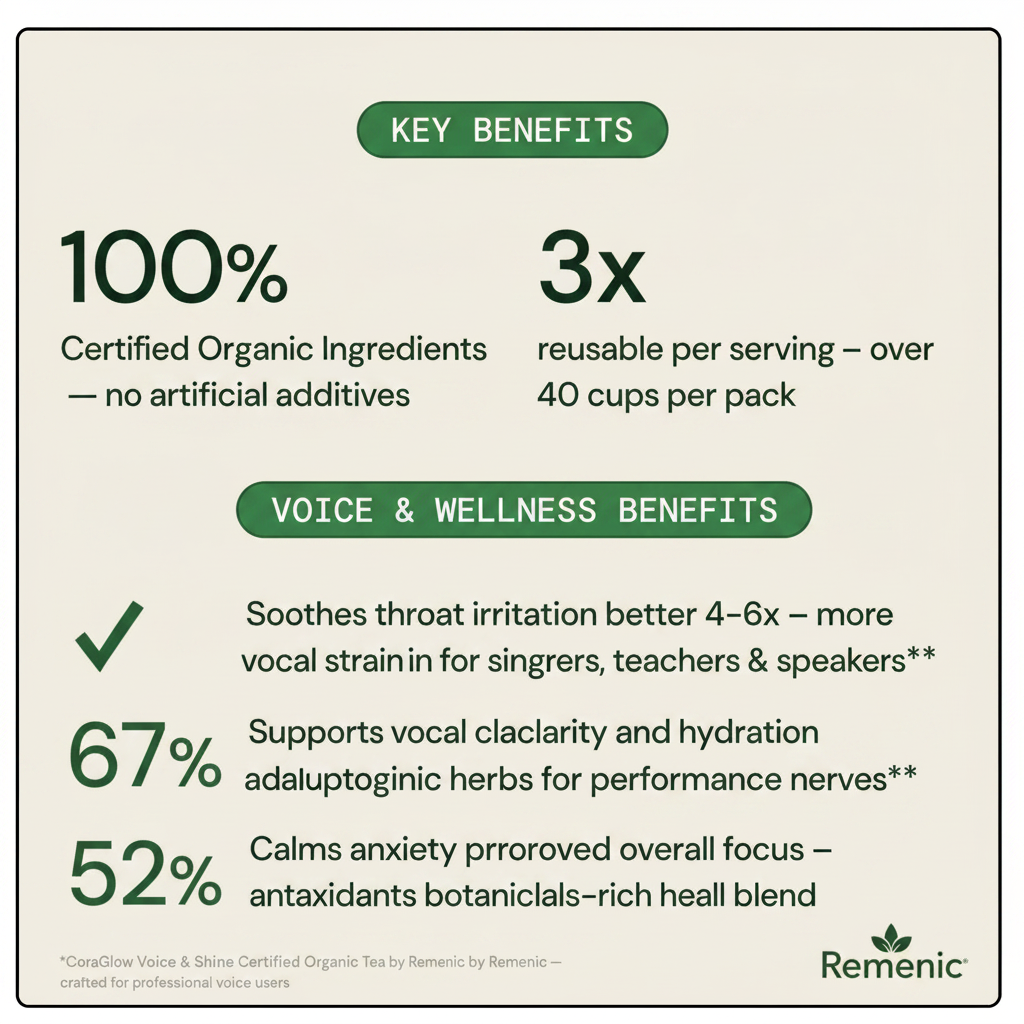 CoraGlow Benefits Infographic